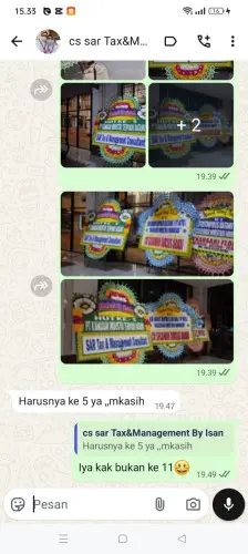 Testimonial Papan Bunga pekanbaru