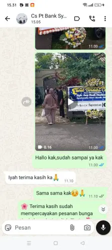 Testimonial Papan Bunga pekanbaru